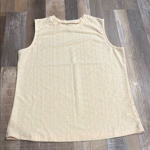Sleeveless Cream Top